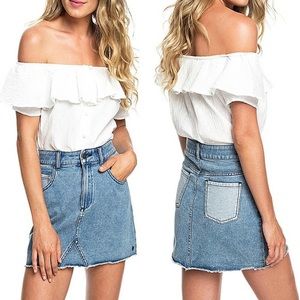 Roxy denim skirt